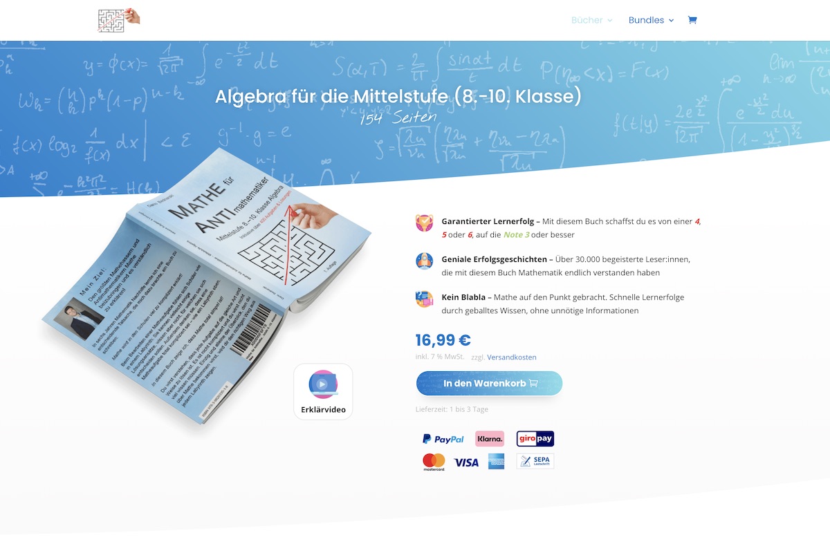 Algebra für die Mittelstufe