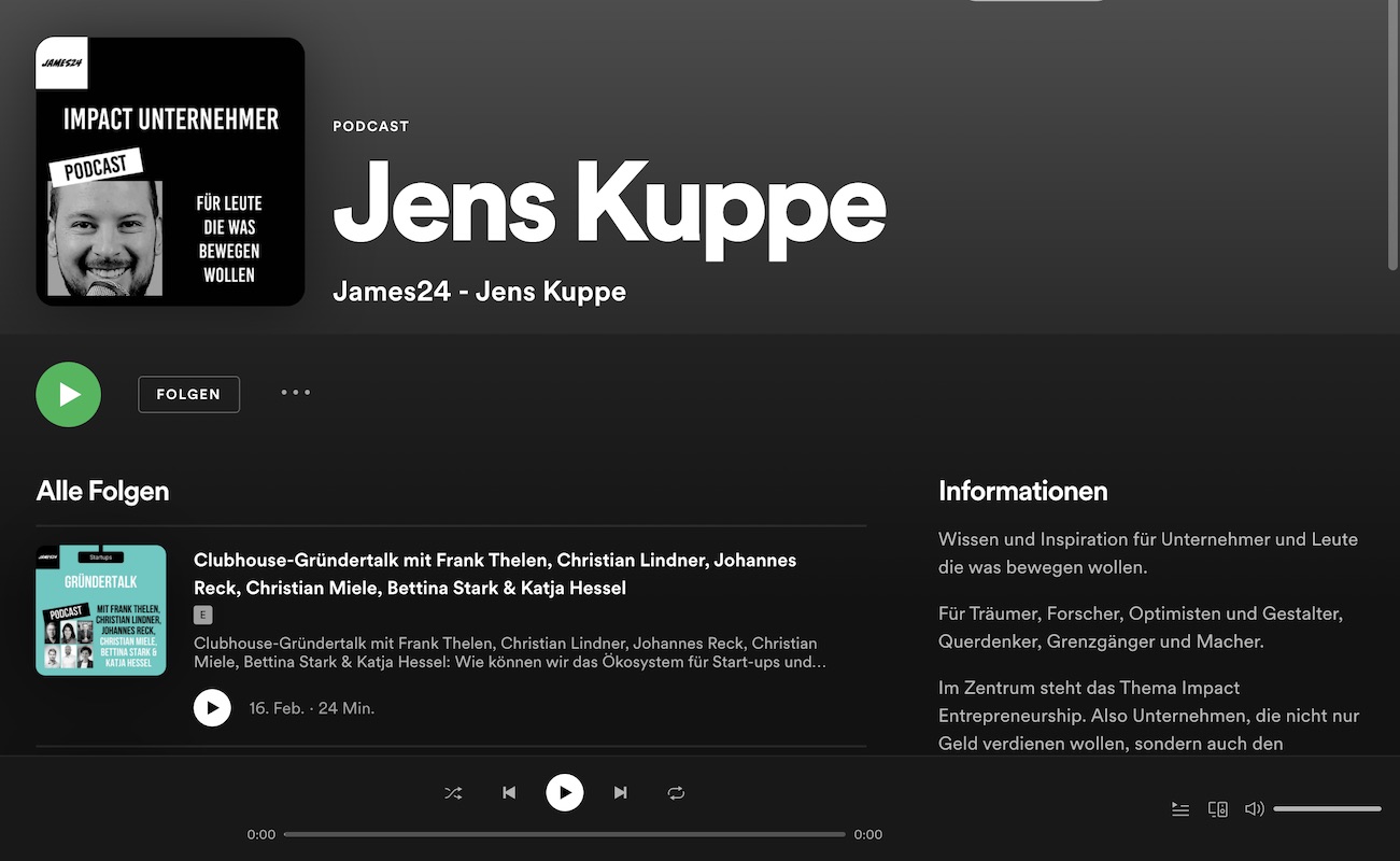 Jens Kuppe Podcast